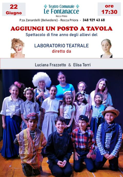 Locandina "Aggiungi un posto a tavola"